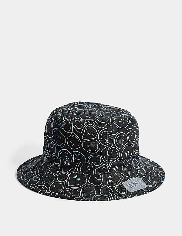 Kids' Pure Cotton SmileyWorld®  Bucket Hat (3-13 Yrs) - IT