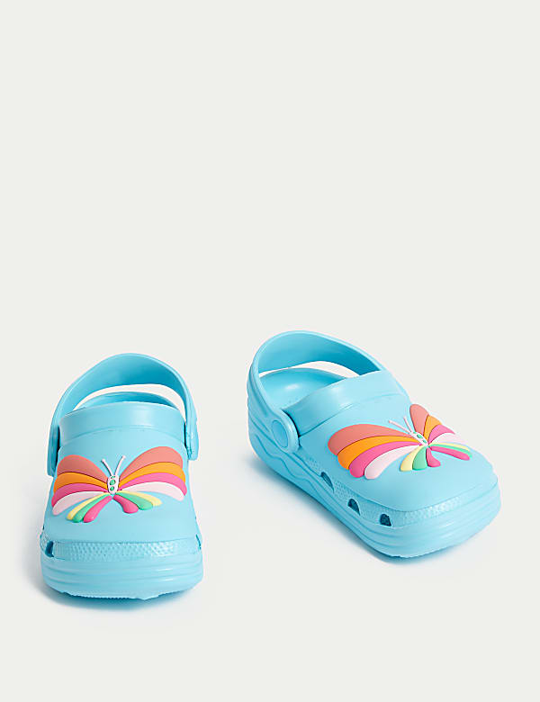 Kids' Butterfly Clogs (4 Small - 2 Large) - US