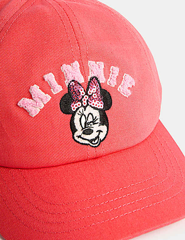 Kids' Pure Cotton Minnie Mouse&trade; Baseball Cap (1-6 Yrs) - JP