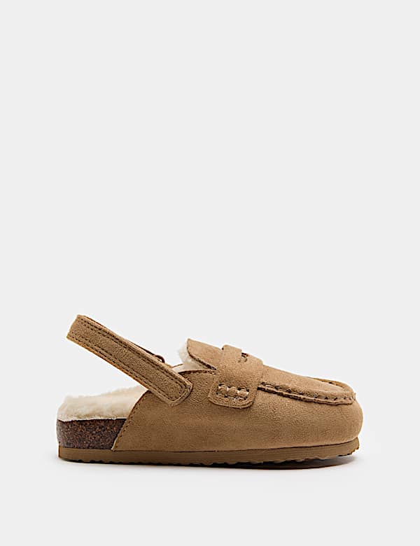 Kids' Faux Fur Lined Loafer Clogs (10 Small-2 Large) - UA