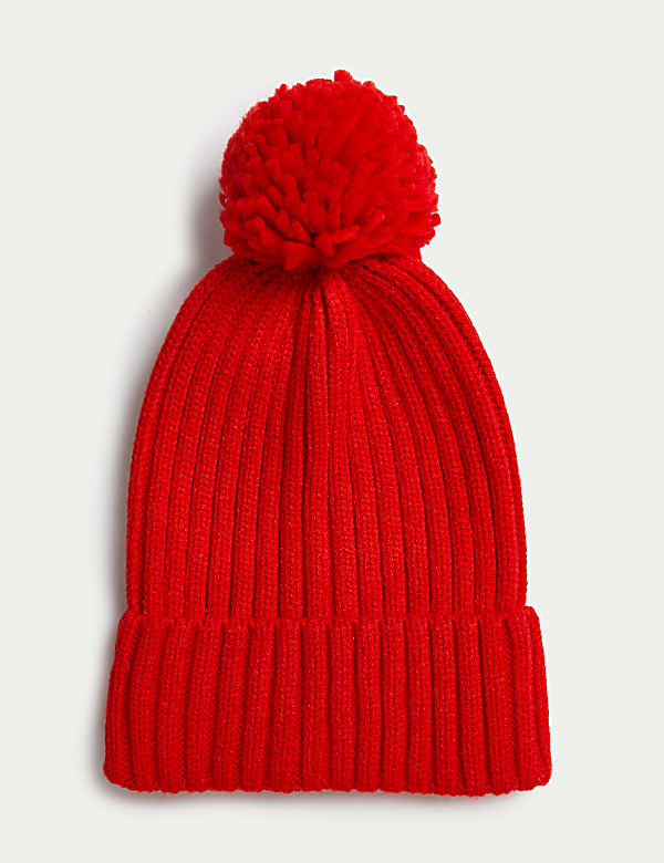 Kids' Knitted Pom Hat (1-13 Yrs)