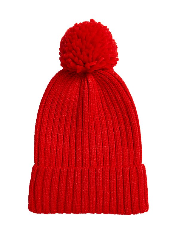 Kids' Knitted Pom Hat (1-13 Yrs)
