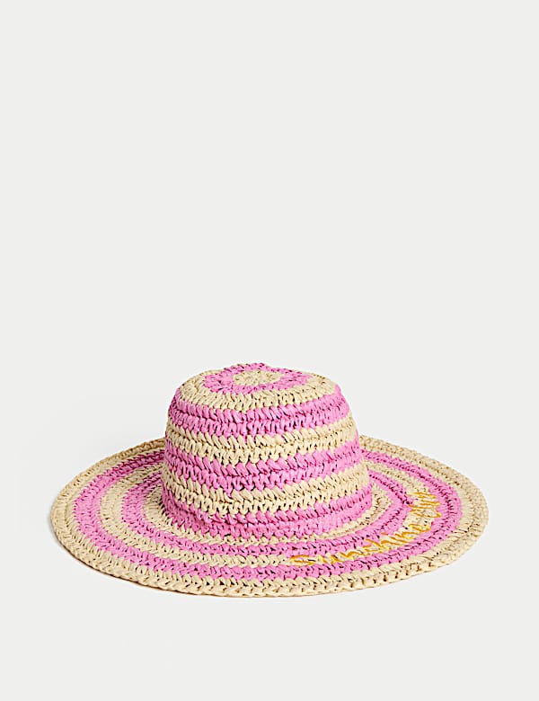 Kids' Straw Wide Brim Hat (18 Mths-13 Yrs) - NL