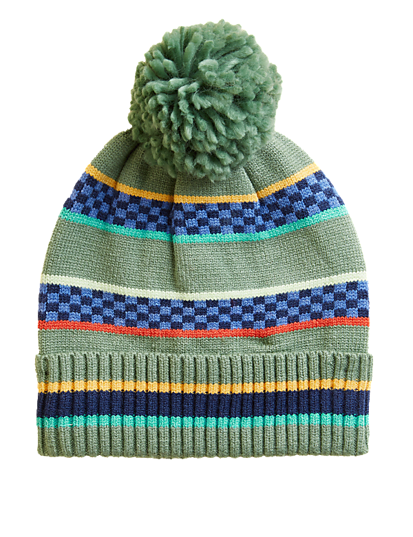 Kids' Striped Winter Hat