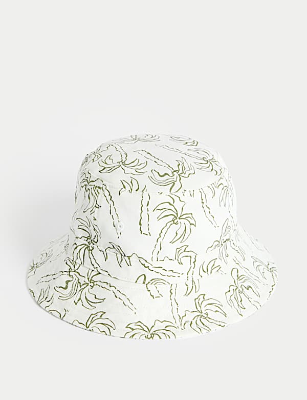 Bedruckter Bucket Hat für Kinder aus reiner Baumwolle (1–13 J.) - AT