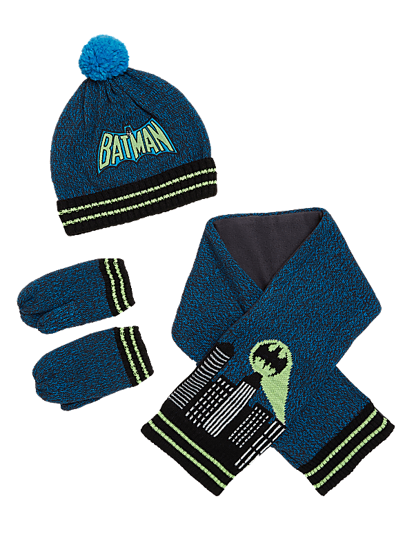 Kids' Batman™Hat, Scarf and Mitten Set