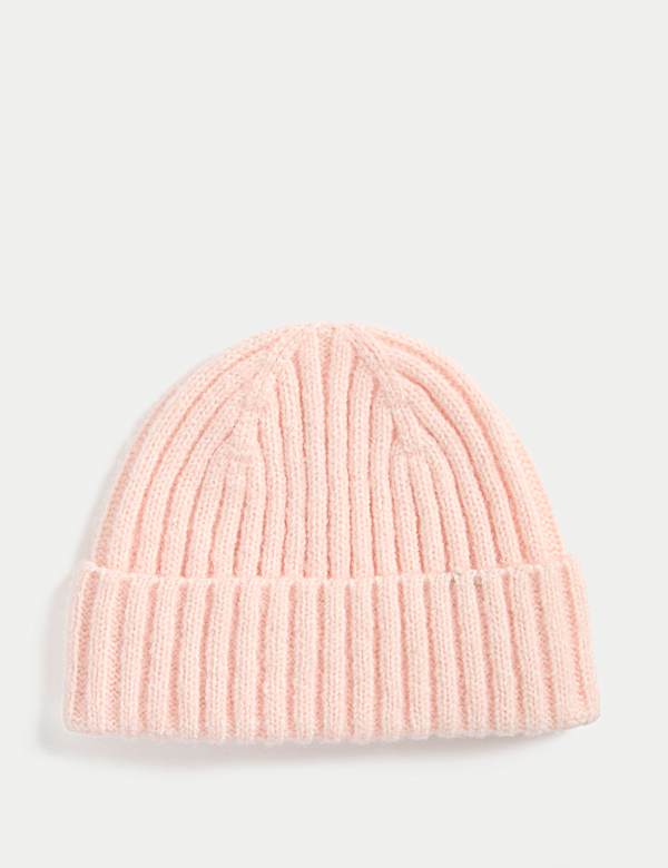 Kids' Knitted Ribbed Beanie Hat (0-13 Yrs) - GR