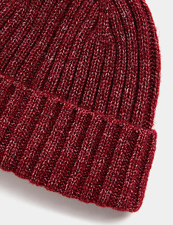 Kids' Knitted Ribbed Beanie Hat (0-13 Yrs) - AL