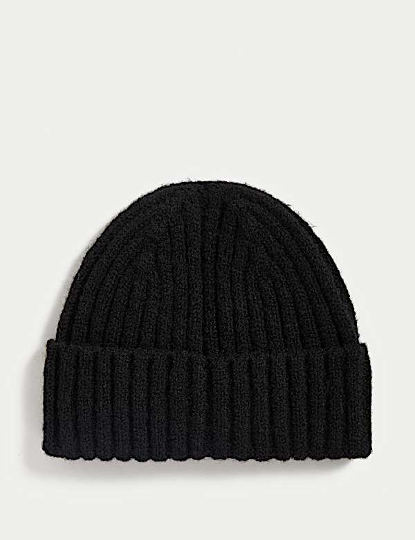 Kids' Knitted Ribbed Beanie Hat (0-13 Yrs) - IL