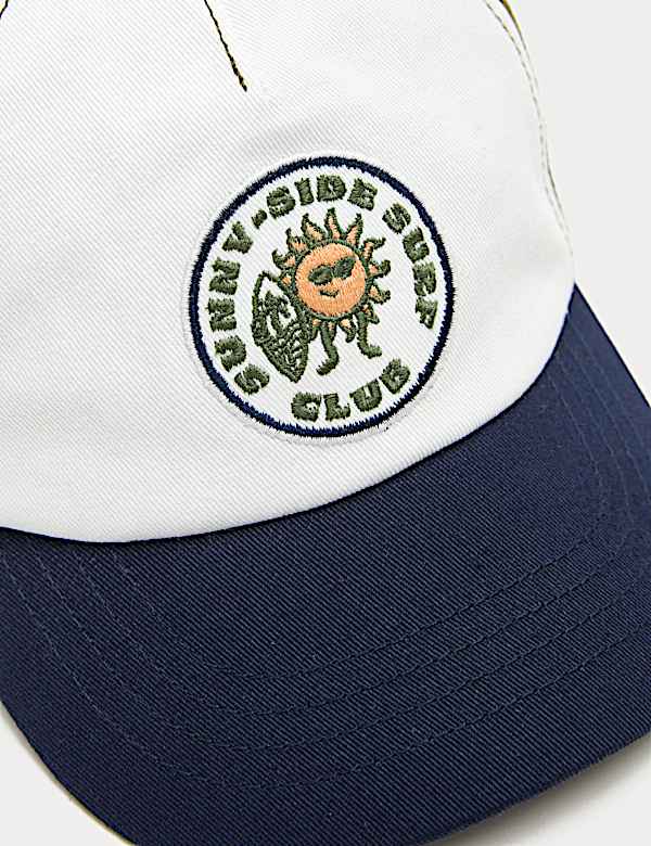 Gorra infantil con insignia de bloques de color (3-13 a&ntilde;os) - US