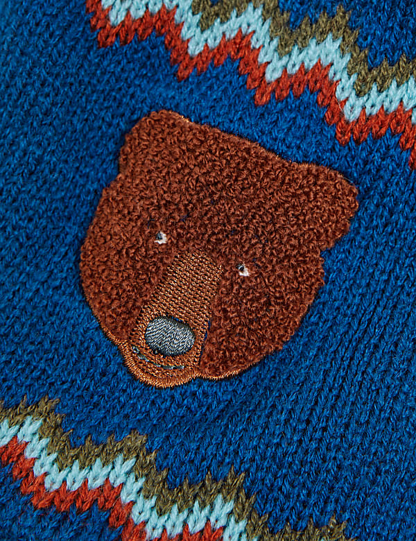 Kids' Animal Hat and Mitten Set (1-6 Yrs)
