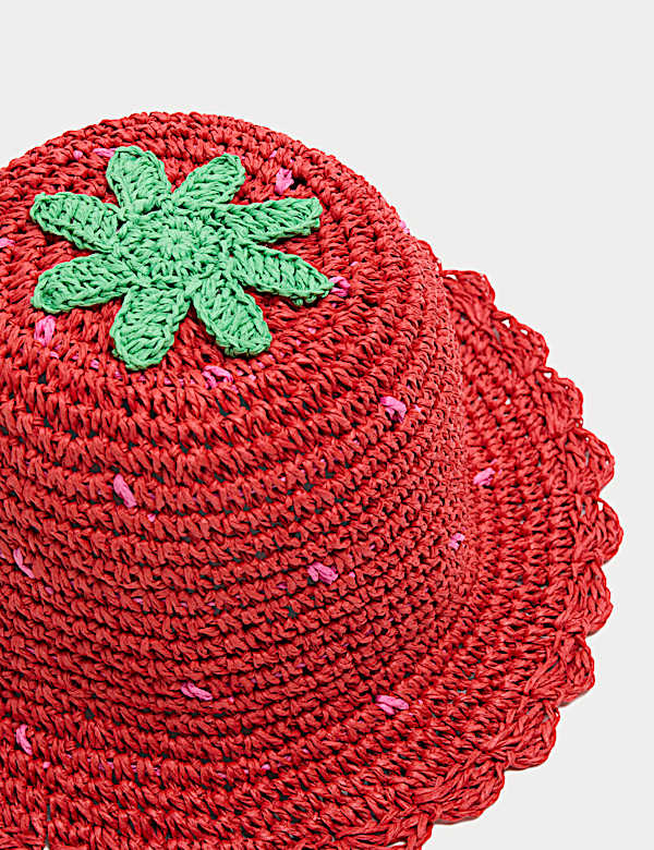 Kids' Strawberry Straw Hat (18 Mths-13 Yrs) - BE