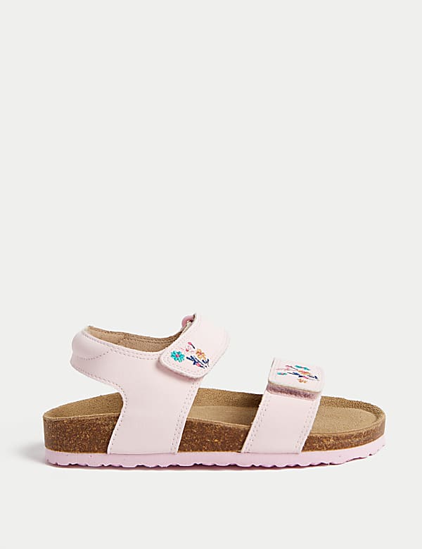 Kids' Floral Footbed Sandals (4 Small - 2 Large) - DE