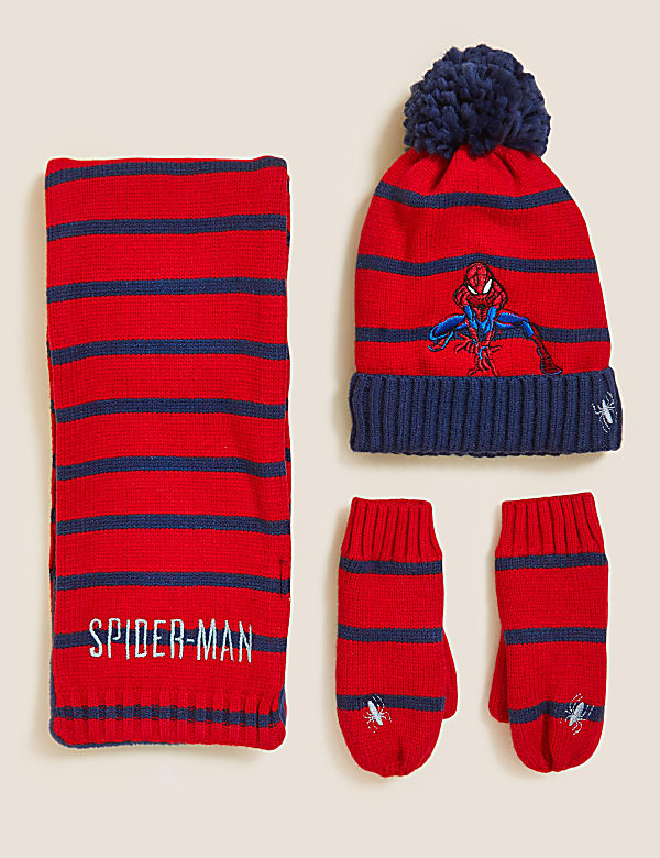 Kids' Spider-Man™ Hat, Scarf and Mitten Set (12 Mths - 6 Yrs)