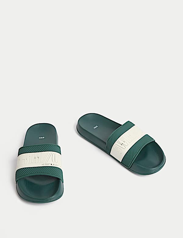 Kids' Textured Sliders (1 Large - 7 Large) - BG