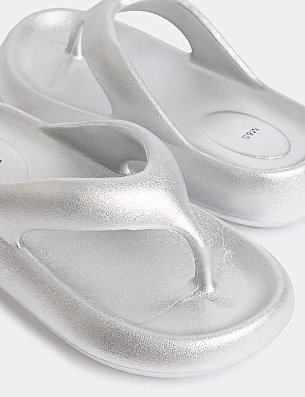 כפכפי אצבע חלקים בסגנון צ'אנקי לילדים (1 לארג' - 6 לארג') - IL