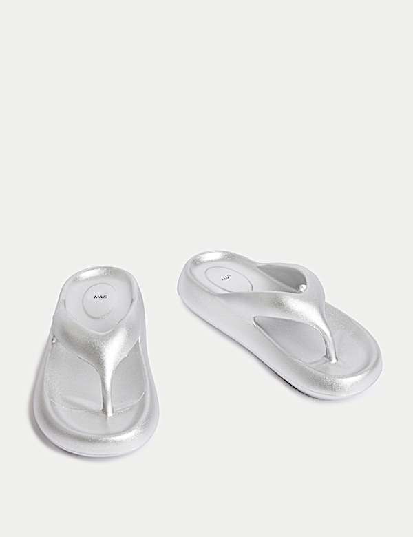 כפכפי אצבע חלקים בסגנון צ'אנקי לילדים (1 לארג' - 6 לארג') - IL