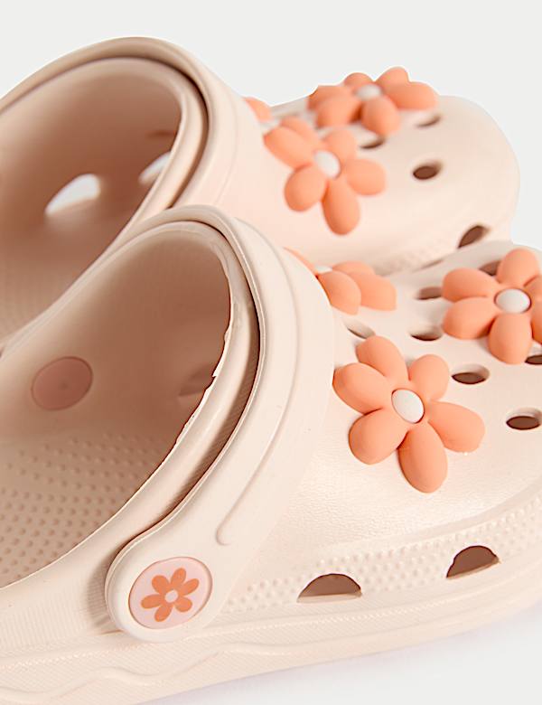 Kids' Floral Clogs (4 Small - 2 Large) - BN