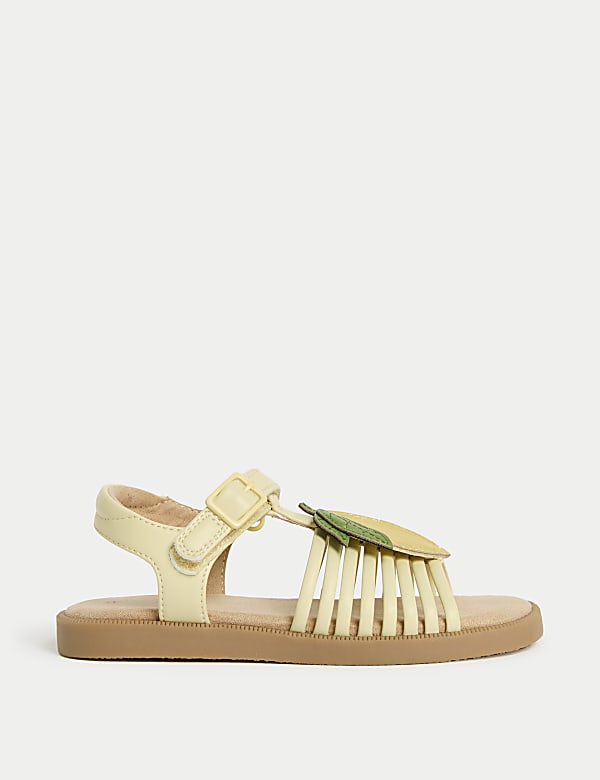 Kids' Lemon Appliqué Sandals (4 Small - 2 Large) - AU