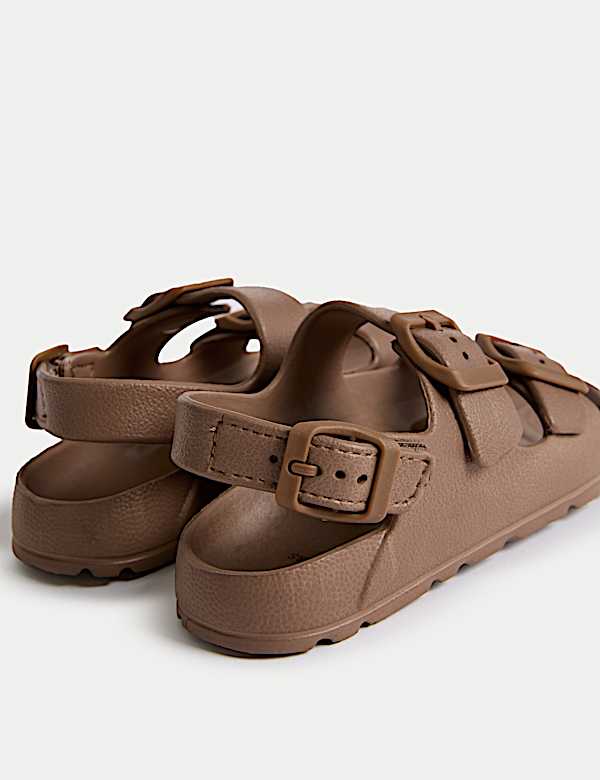 Kids' Plain Buckle Footbed Sandals (4 Small - 2 Large) - MV