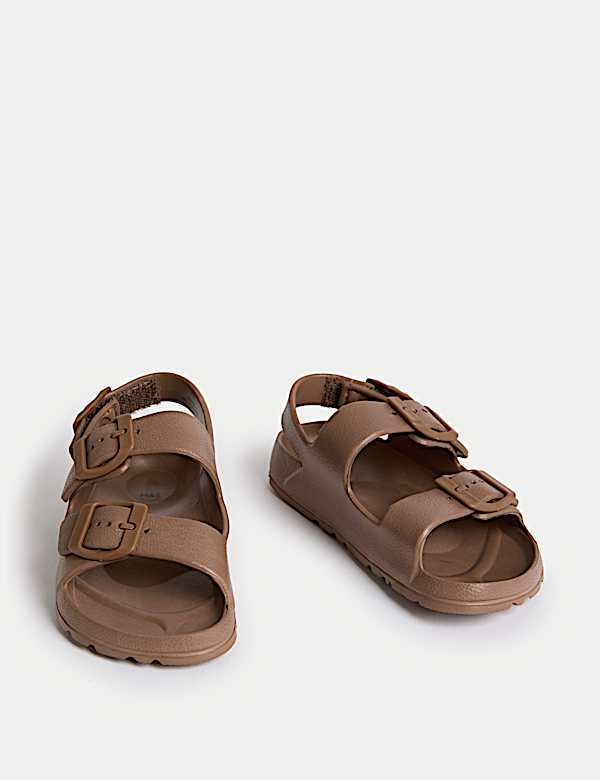 Kids' Plain Buckle Footbed Sandals (4 Small - 2 Large) - MV