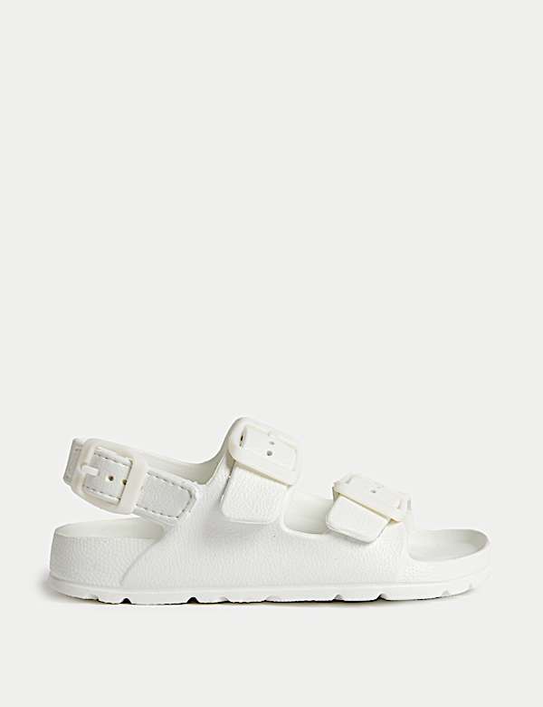 Kids' Plain Buckle Footbed Sandals (4 Small - 2 Large) - JP