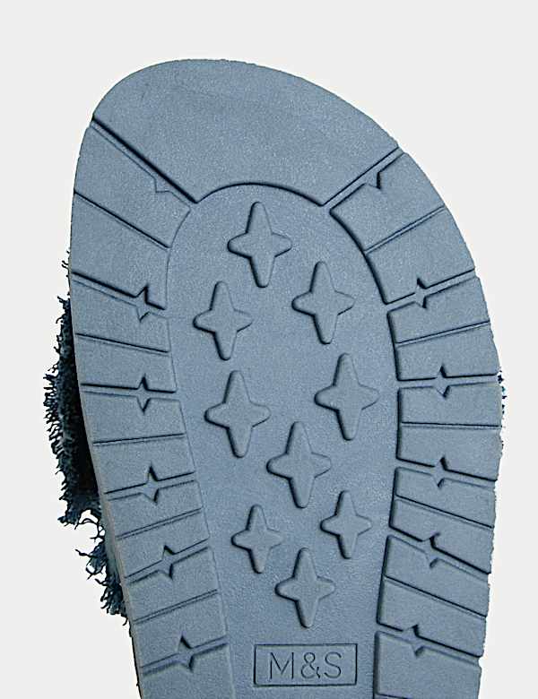 Kids' Canvas Bow Sliders (1 Large - 6 Large) - ES