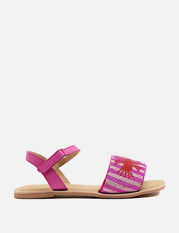 Kids' Beaded Lobster Riptape Sandals (10 Small - 4 Large) - KG