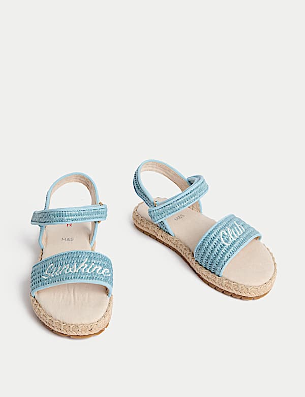 Kids' Embroidered Strap Sandals (4 Small - 2 Large) - CN
