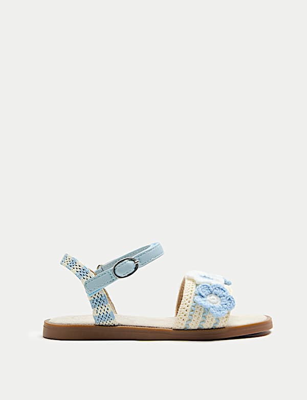 Kids' Floral Crochet Sandals (4 Small-2 Large) - UA