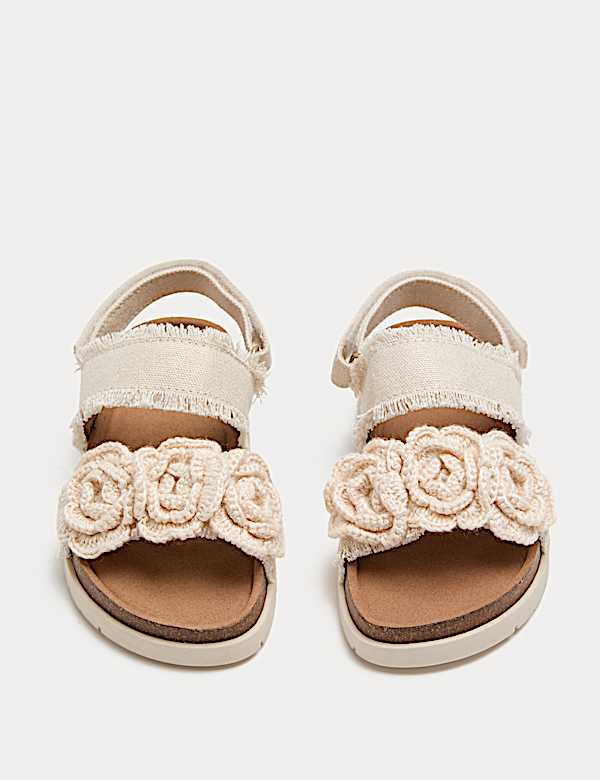 Kids' Double Strap Crochet-Style Sandals (4 Small-2 Large) - AU
