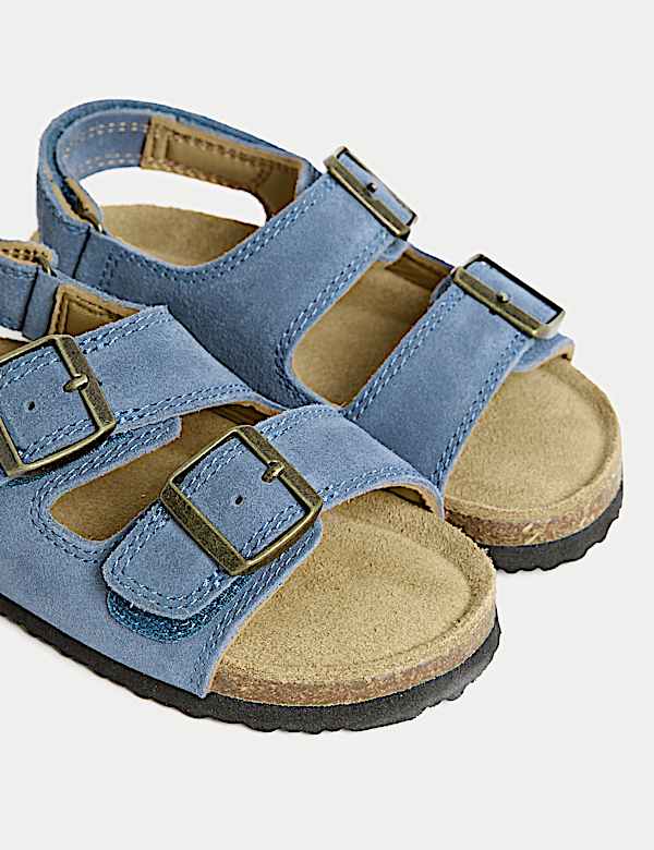 Kids' Leather Footbed Sandals (4 Small - 2 Large) - RO