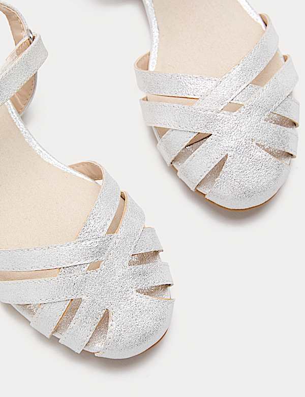 Kids' Glitter Sandals (4 Small-2 Large) - BE