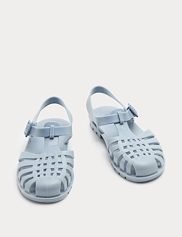 Kids' Plain Matte Jelly Sandals (4 Small - 2 Large) - NO
