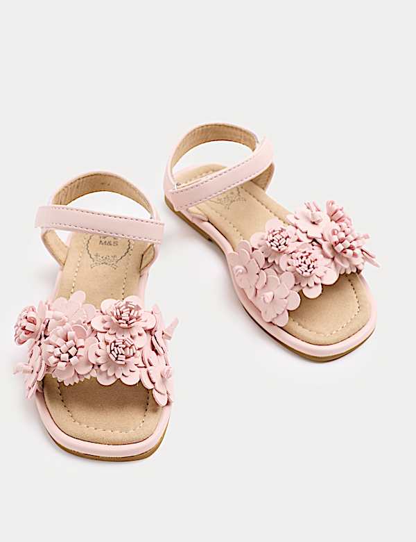 Kids Flower Strap Sandals (4 Small-2 Large) - NO