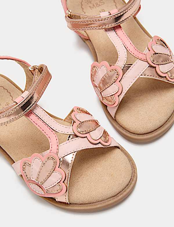 Metallic kindersandalen met schelpenmotief (maat 20,5-34,5) - BE
