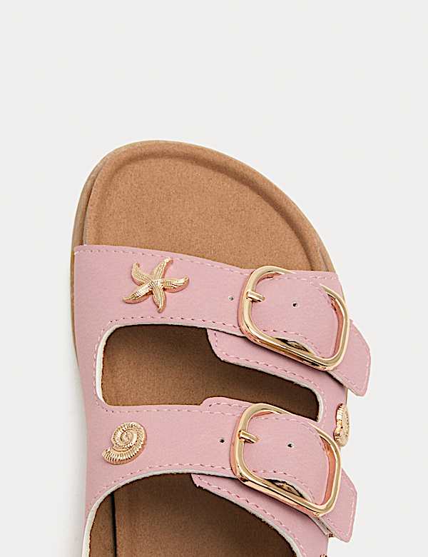 Metallic kindersandalen met schelpenmotief (maat 20,5-34,5) - BE