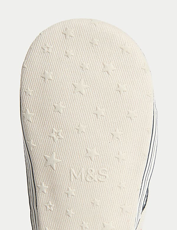 \nBaby Embroidered Canvas Pram Trainers (0-18 Months) - ES