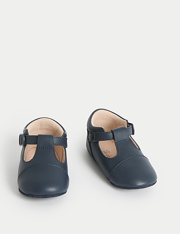 T Bar Pram Shoes (0 -18 Months) - JO