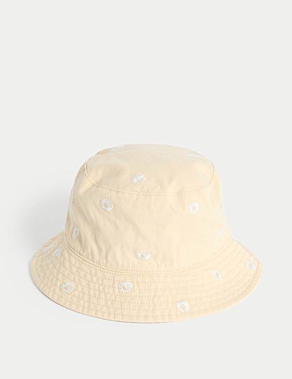 Kids' Pure Cotton Embroidered Bucket Hat (`1-13 Yrs) - AU