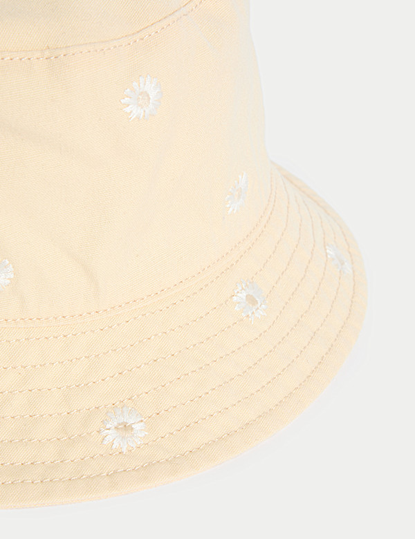 Kids' Pure Cotton Embroidered Bucket Hat (`1-13 Yrs) - AU