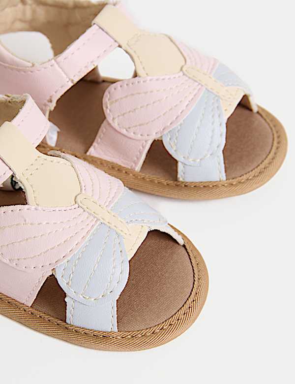 Butterfly Sandal Pram Shoes (0-18 Months) - CY