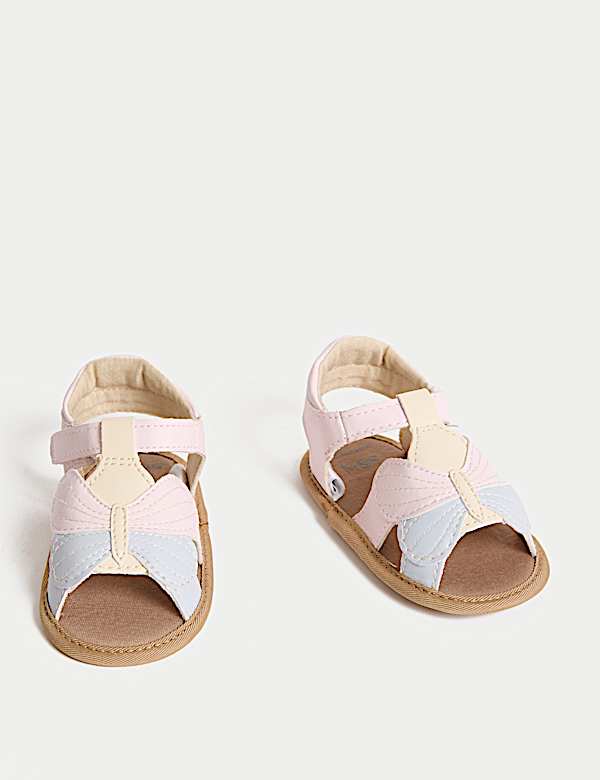 Butterfly Sandal Pram Shoes (0-18 Months) - CY
