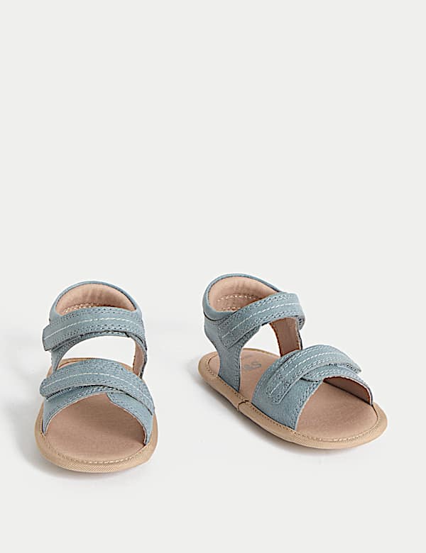 Baby Riptape Pram Shoes (0-18 Mths) - GR