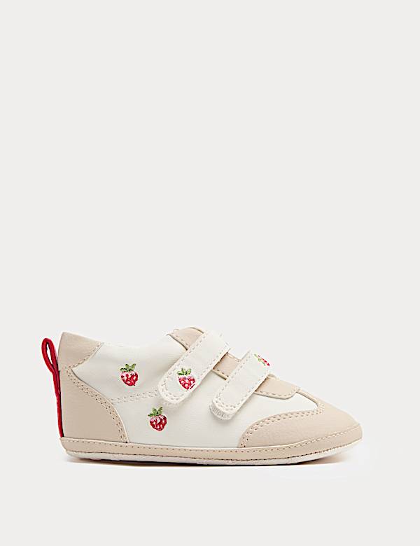 Baby Strawberry Pram Trainers (0-18 Mths ) - RS