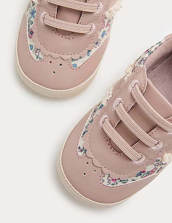 Baby Ditsy Print Pram Trainers (0-18 Mths) - AL
