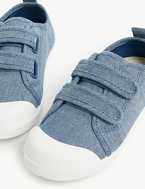 Kids’ Denim Riptape Pumps