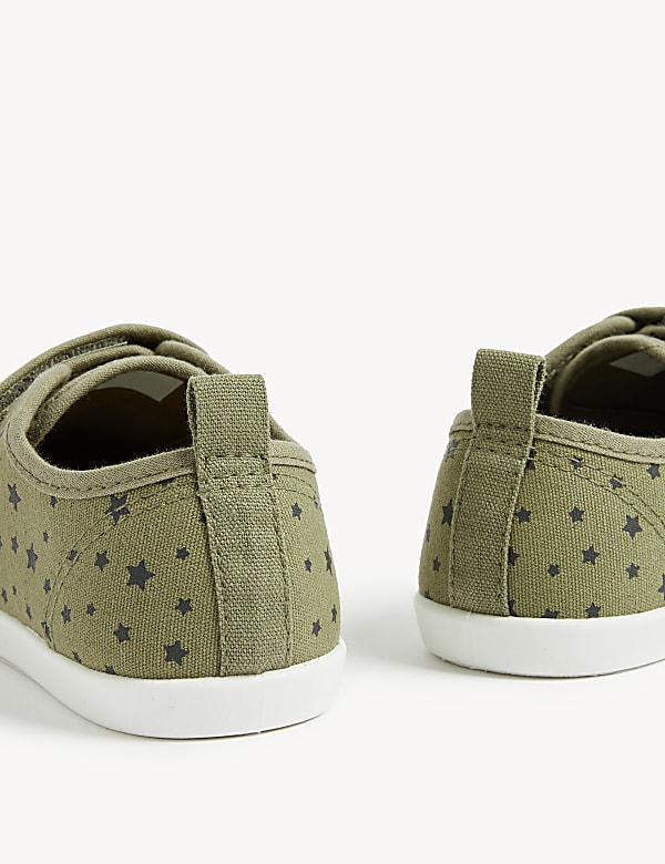 Kids’ Denim Riptape Star Pumps