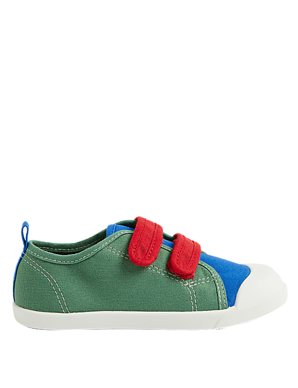 Kids' Colour Block Riptape Pumps