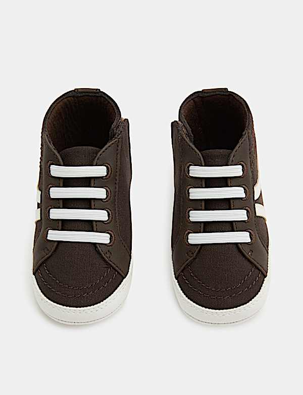 Baby Canvas Riptape Pram Trainers (0-18 Mths) - EE